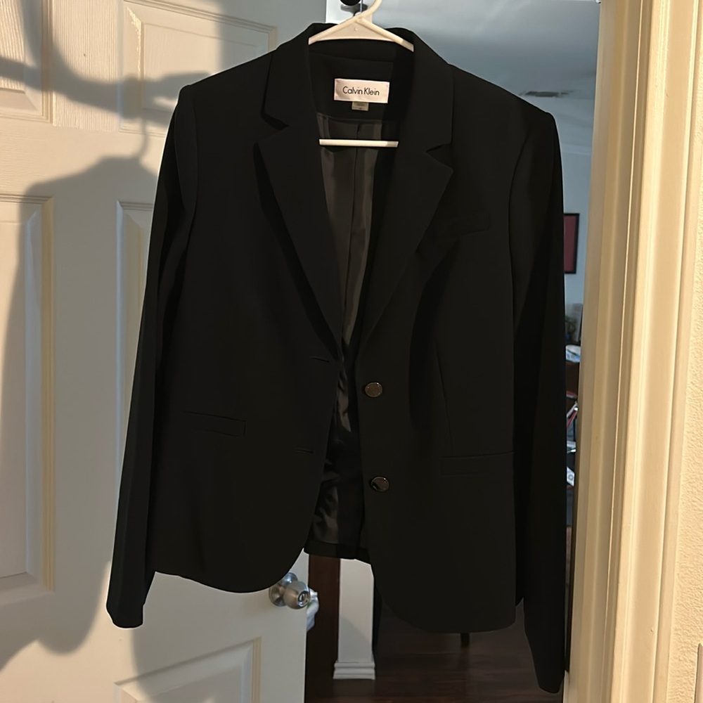 Calvin Klein Navy blue women’s blazer jacket size 10